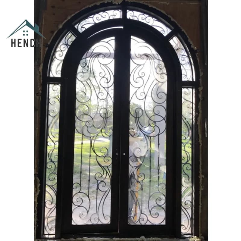 Custom Wrought  Iron Entry French Door Design China Manufacturers Suppliers