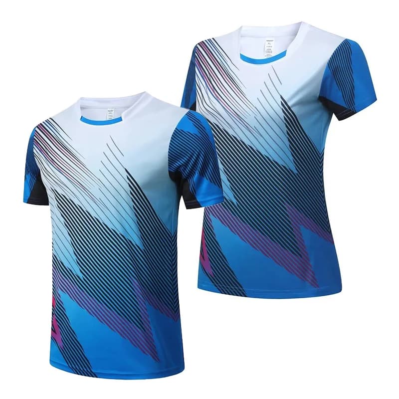 New Season Tennis For Men Women Ping Pong T-shirt Short Sleeve Volleyball Badminton Tops Quick Dry Couple T-Shirts