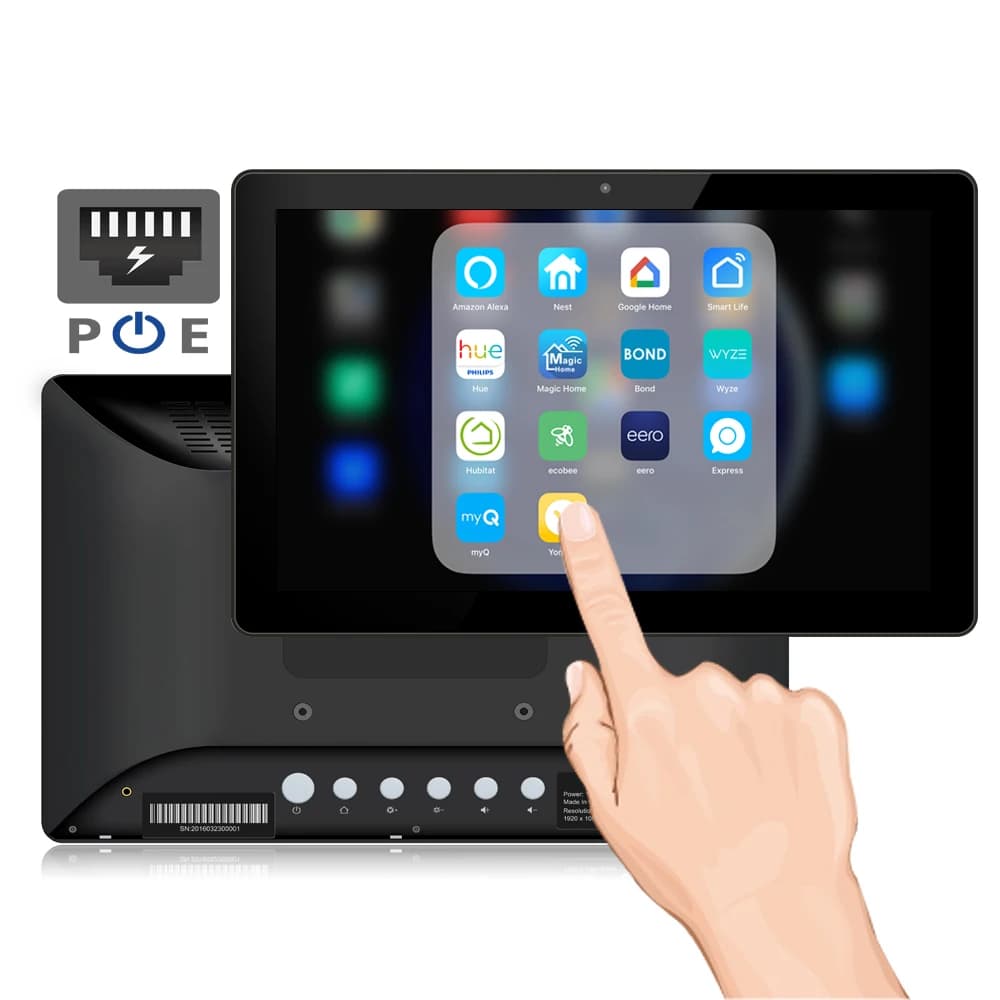 10" Wall mount PoE Android 11 Tablet pc (Rooted, open source, universal adb driver, RK3566, 2GB-16GB, Serial port, USB, wifi)