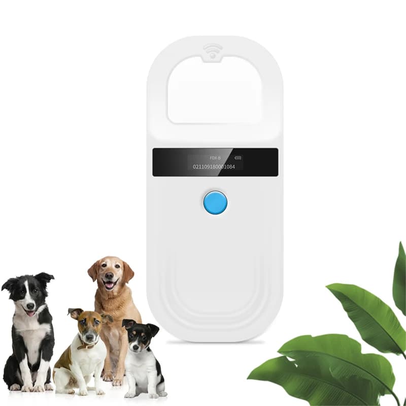 Bluetooth SPP and HID Mode Pet ID Reader 134.2KHz / 125kHz Animal Microchip Detector Dog Cat Fish Chip RFID Handheld Scanner
