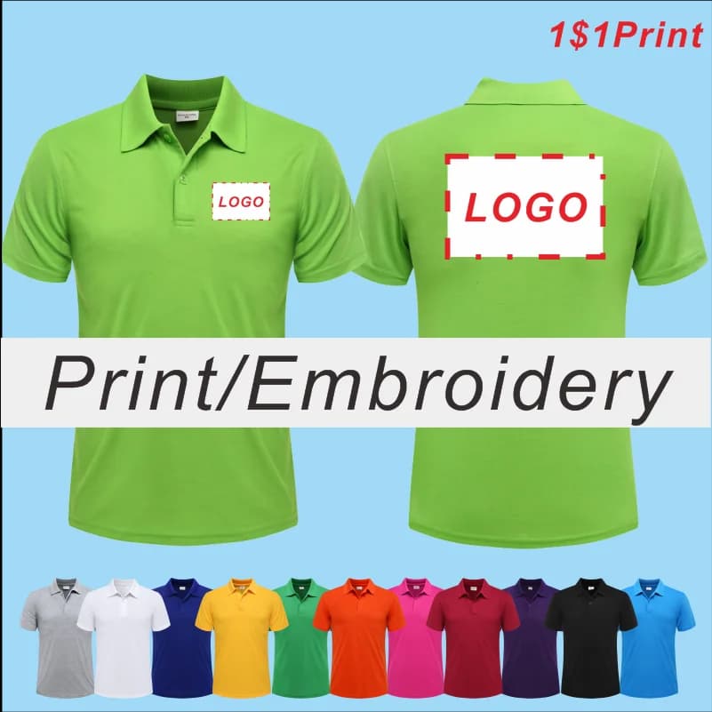 Summer Cheap Polo Shirt Casual Short Sleeve Personal Company Group Logo Custom Men and Women Custom Top Print Embroidery 2024