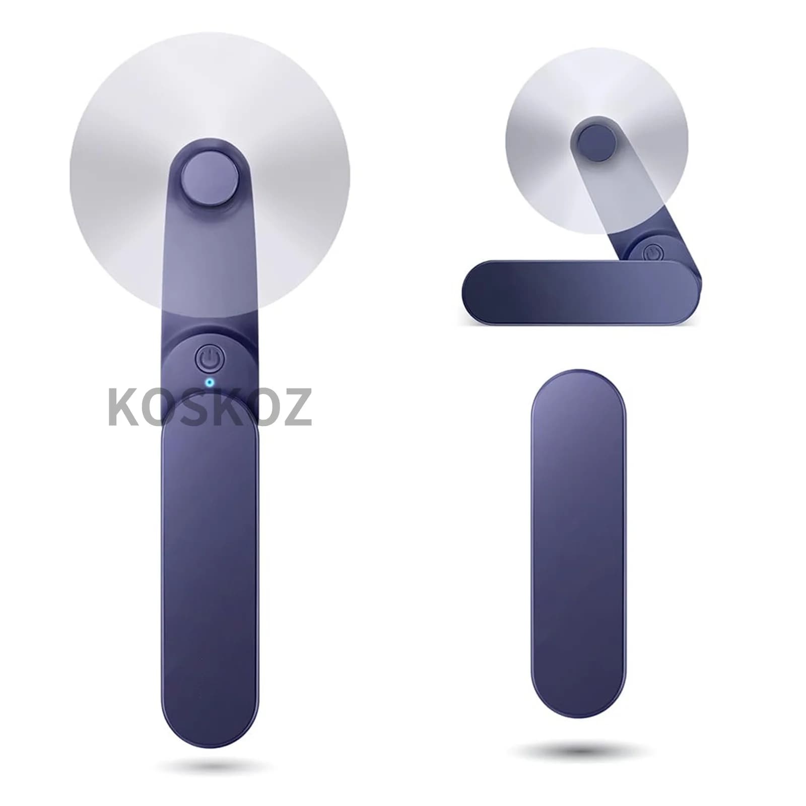 Portable Handheld Fan, 2 IN 1 Mini Hand Fan, USB Rechargeable Personal Foldable Fan for Indoor, Small Pocket Fan for Outdoor