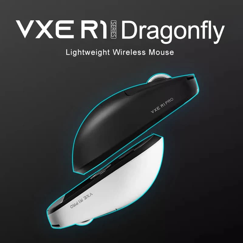 ATK VXE R1 Pro MAX Dragonfly R1 Bluetooth Gaming Mouse PAW3395 2.4G Wireless E-sports Mice Rechargeable Lightweight Ergonomic