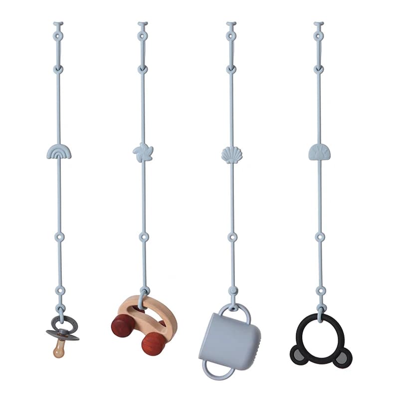 Silicone Toys Straps for Teether Anti-lost Adjustable Cartoon Pacifier Chain Baby Silicon Nipple Holder Stroller Accessories