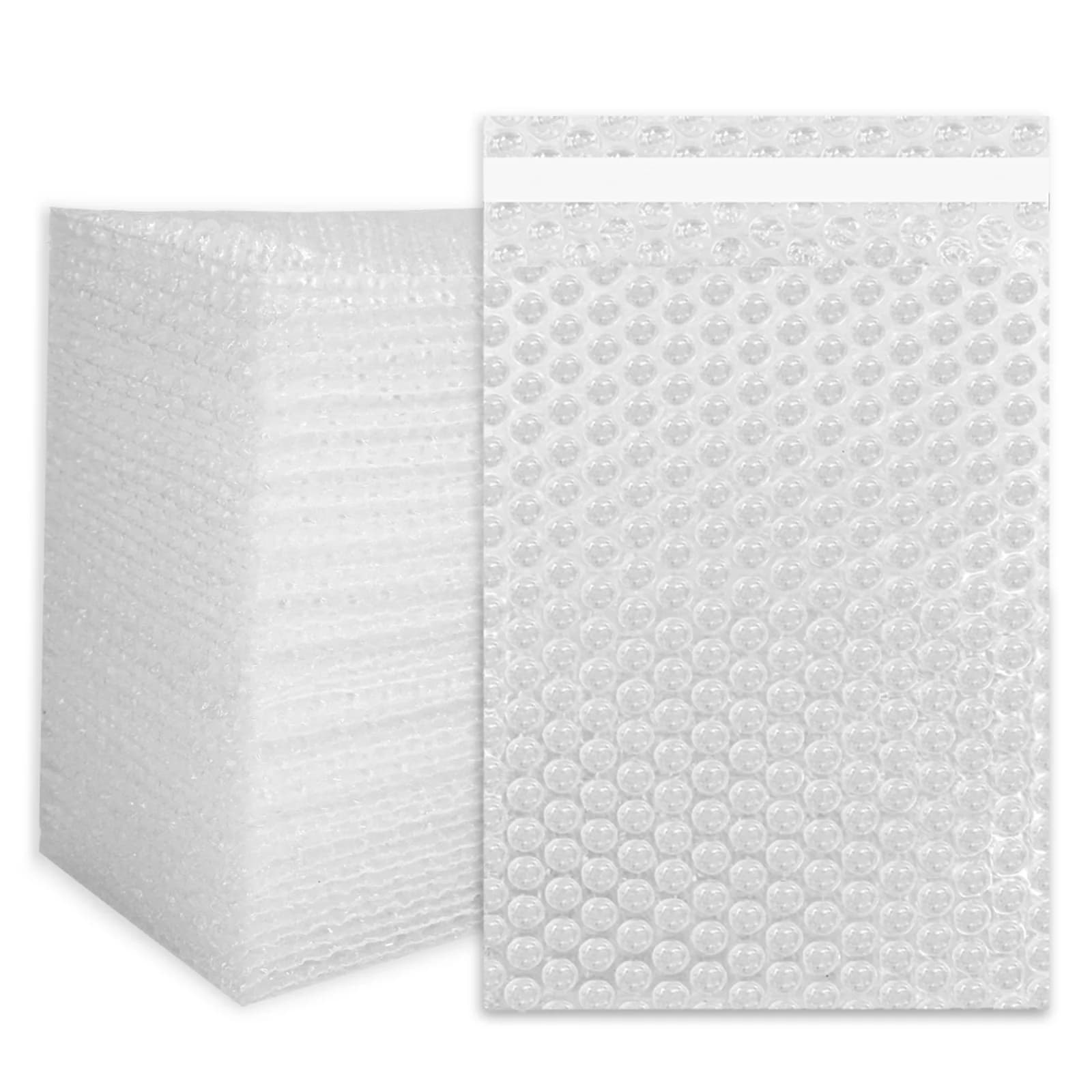 250pcs 4x7.5 Bubble Out Pouches Bags Wrap Cushioning Self Seal Clear 4" x 7.5"