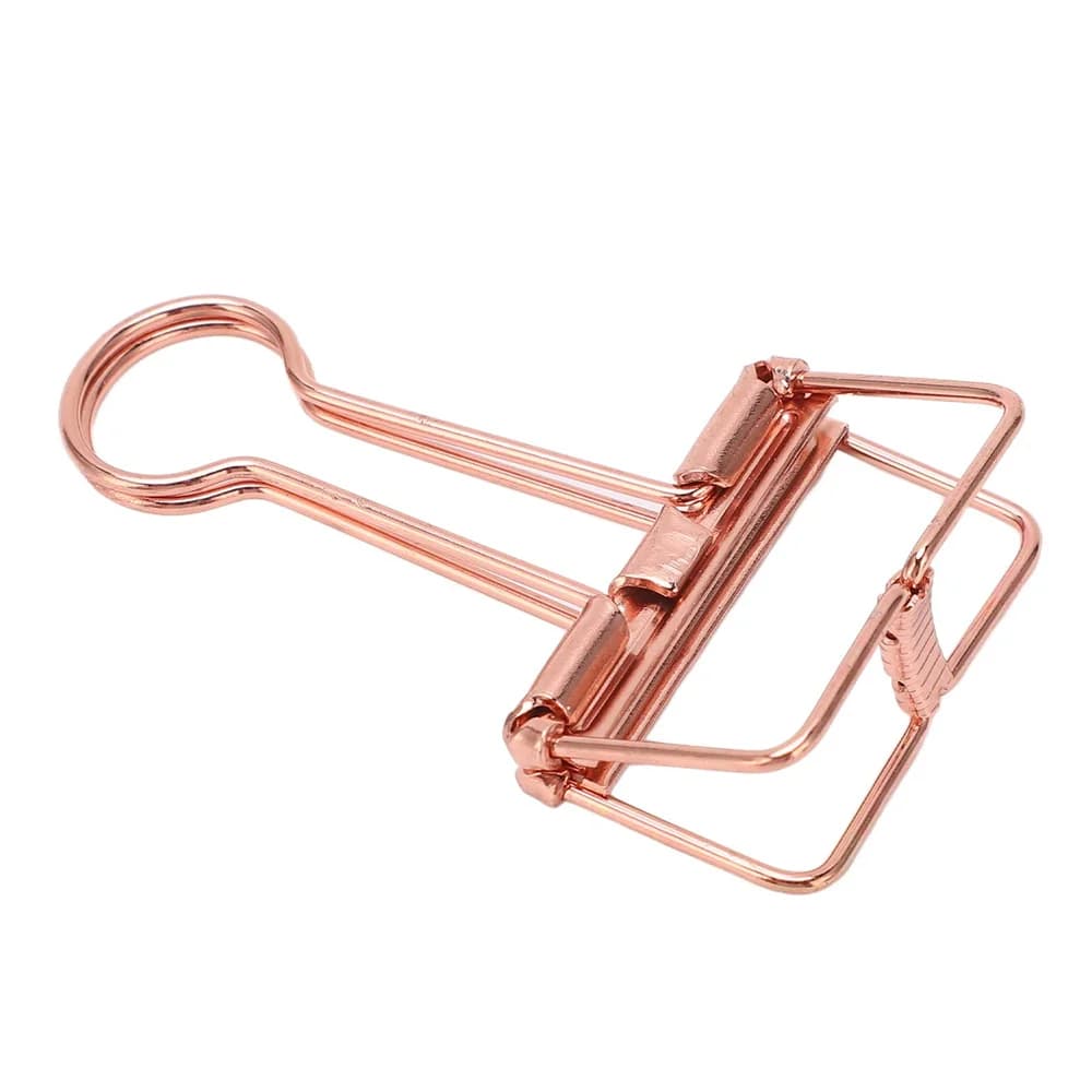 Skeleton Metal Clips Sturdy and Durable, Good Elasticity Paper Clips, 5 Small Clips Included, Hollow Clips for Office, Metal Cli