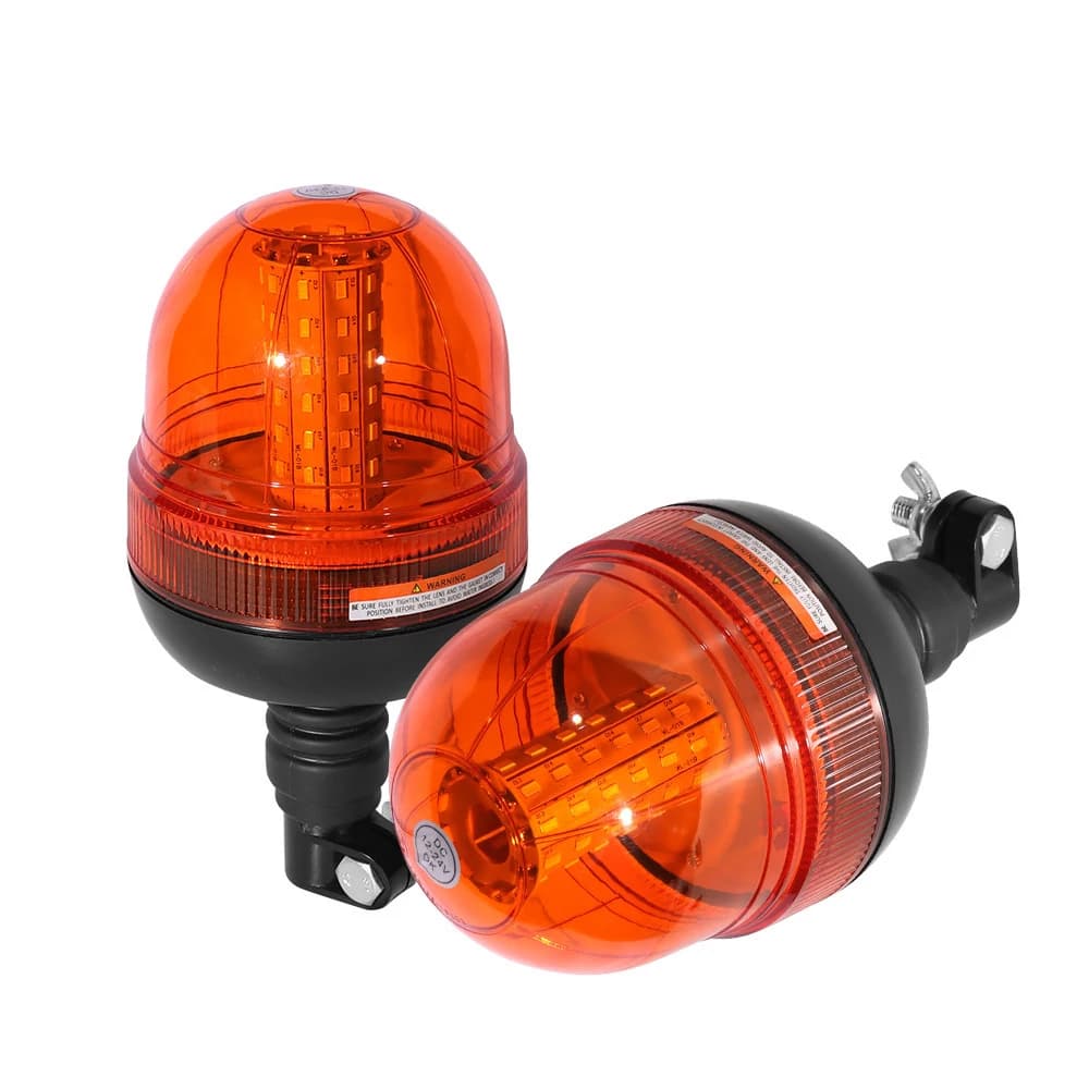 LED 12V 24V Orange Car Vehicle Police LED Strobe Rotating Warning Light Led Flashing Emergency Beacon Lamp