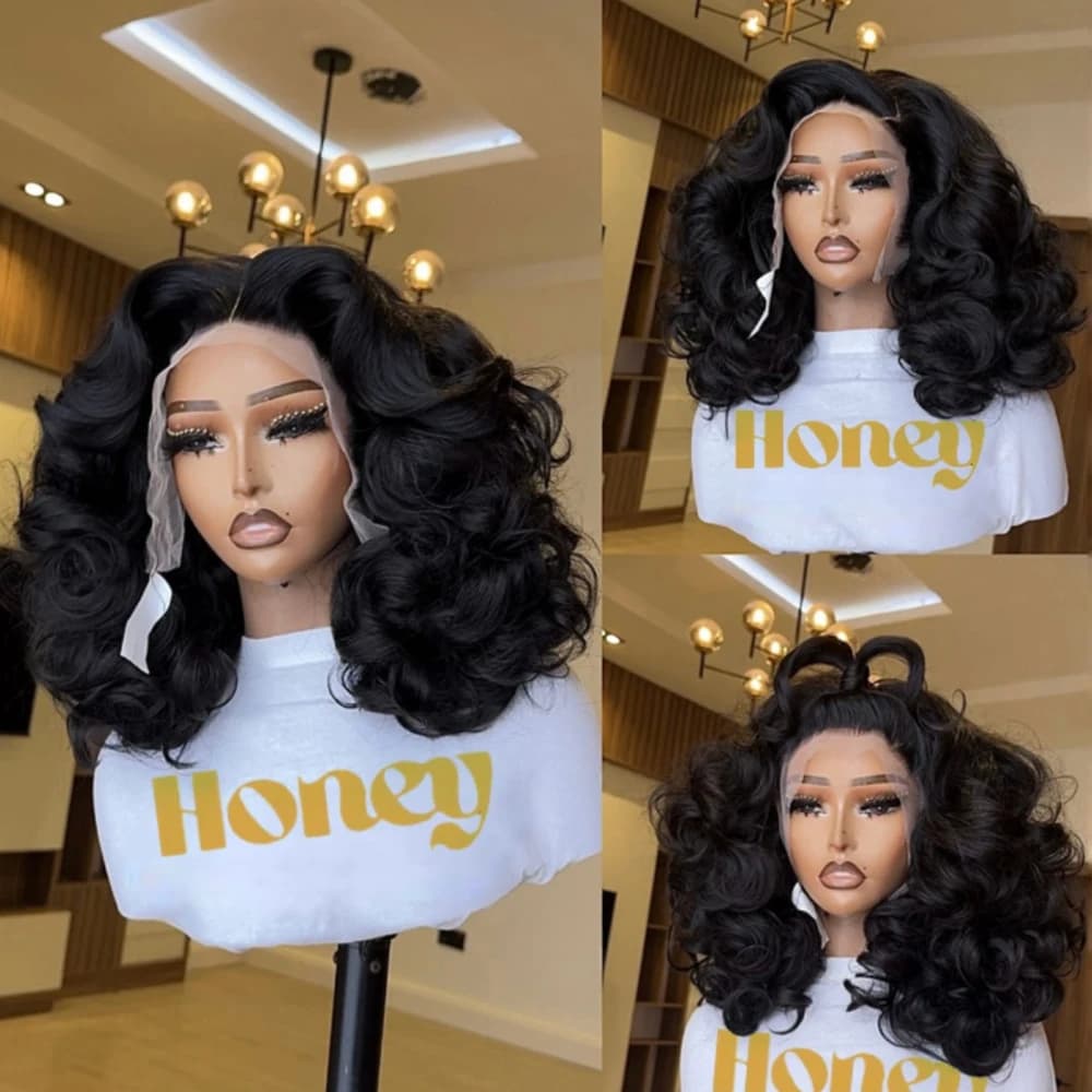Vietnamese Super Double Drawn Human Hair Wig 13x4 Lace Front Wigs Vietnamese Raw Hair Wigs Loose Body Wave Full Thick End Wigs