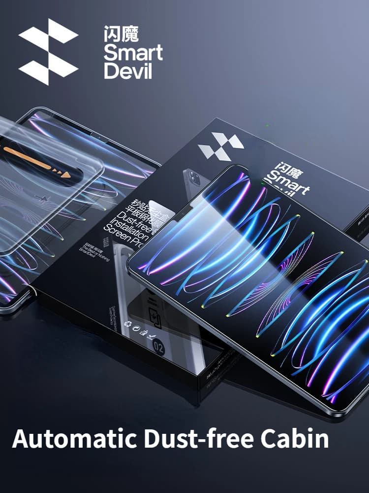 SmartDevil Dust-free Tempered Glass Film for iPad Pro 2024 HD Screen Protector for iPad Air6 11inch Mini 7 Anti-fingerprint