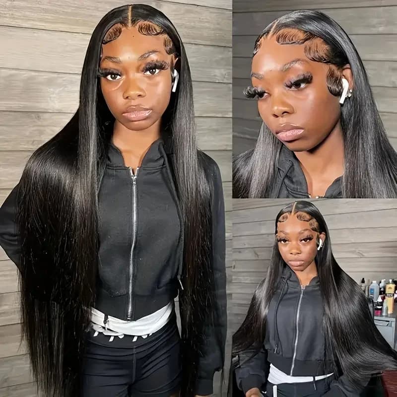 30 40 Inch Straight HD Lace Front Wigs Human Hair Pre Plucked Glueless 13x6 Lace Frontal Wigs Human Hair for Women Natural Hair