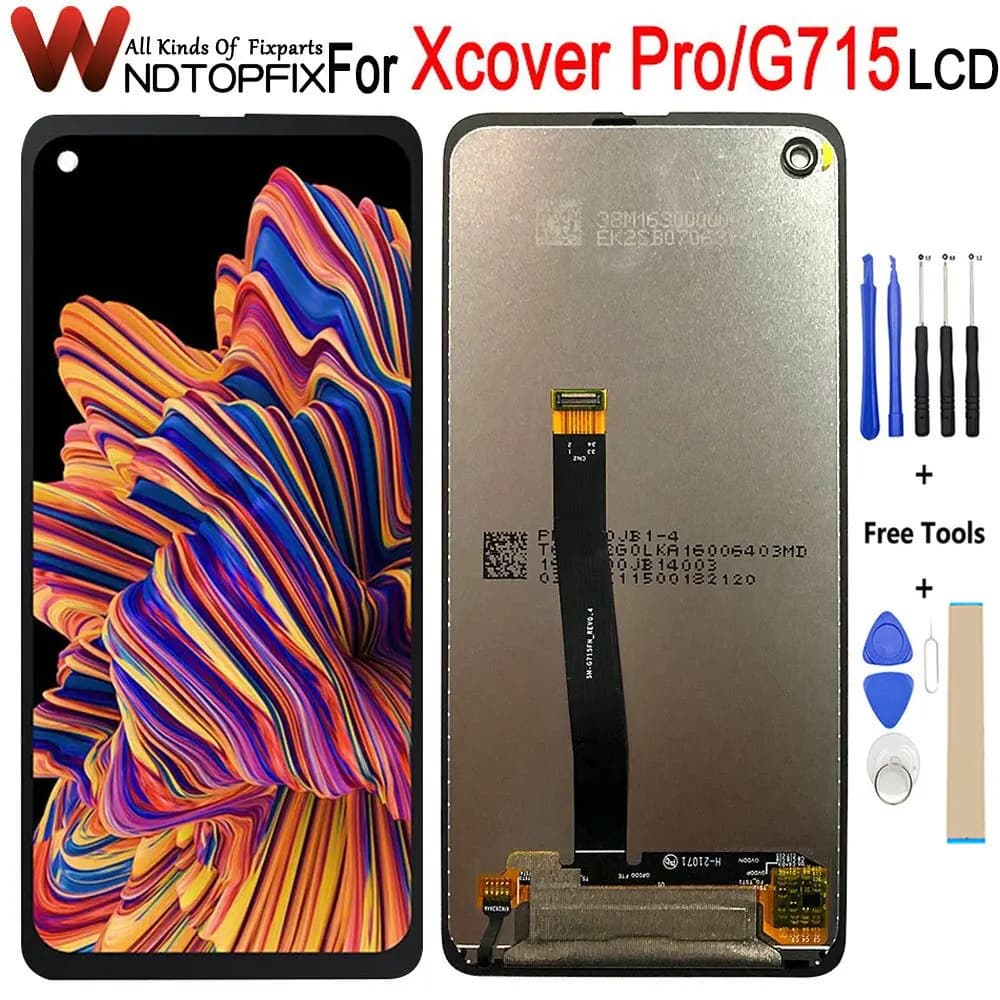 6.3" For Samsung Galaxy Xcover Pro LCD Display Touch Screen Digitizer Assembly Replace For Samsung Xcover Pro LCD SM-G715 Screen