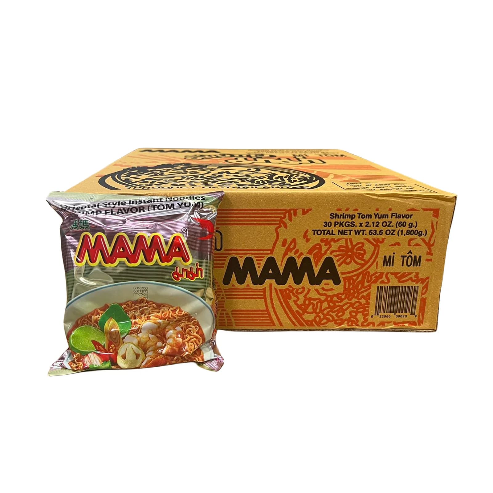 Mama Shrimp Tom Yum Noodles 60gx30pcs