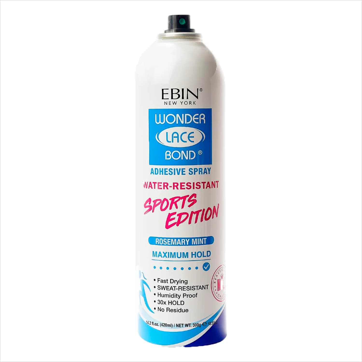 Ebin New York Wonder Lace Bond Sports Edition Adhesive Spray - Ultra Strong Hold, Ideal for Sports & Active Lifestyles