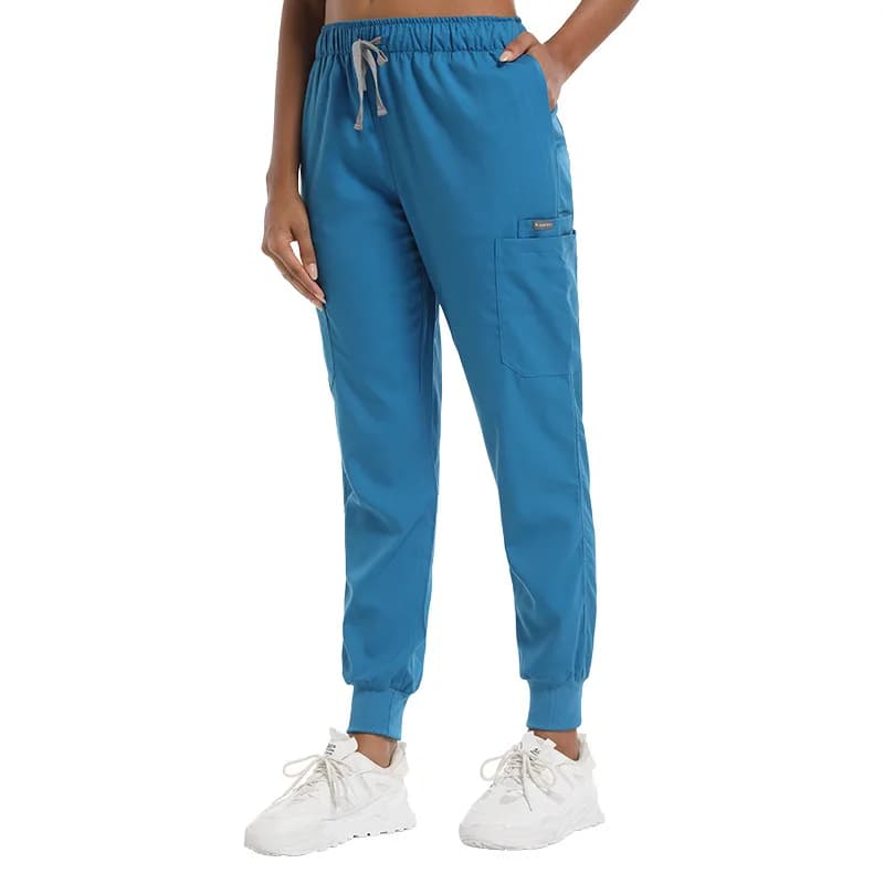 New Jogger Women Men Medical Scrub Work Bottoms Unisex Stretch Beauty Trousers Clinic Doctor Nurse Pants