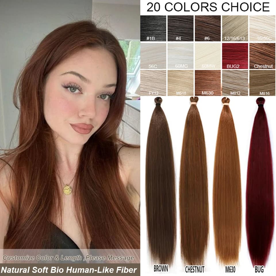 28Inches 3Pcs/Lot Ariel Crochet Braiding Straight Ponytail 300g Ombre Blond Hair Bundles Bio Braids Synthetic Blond White 60#