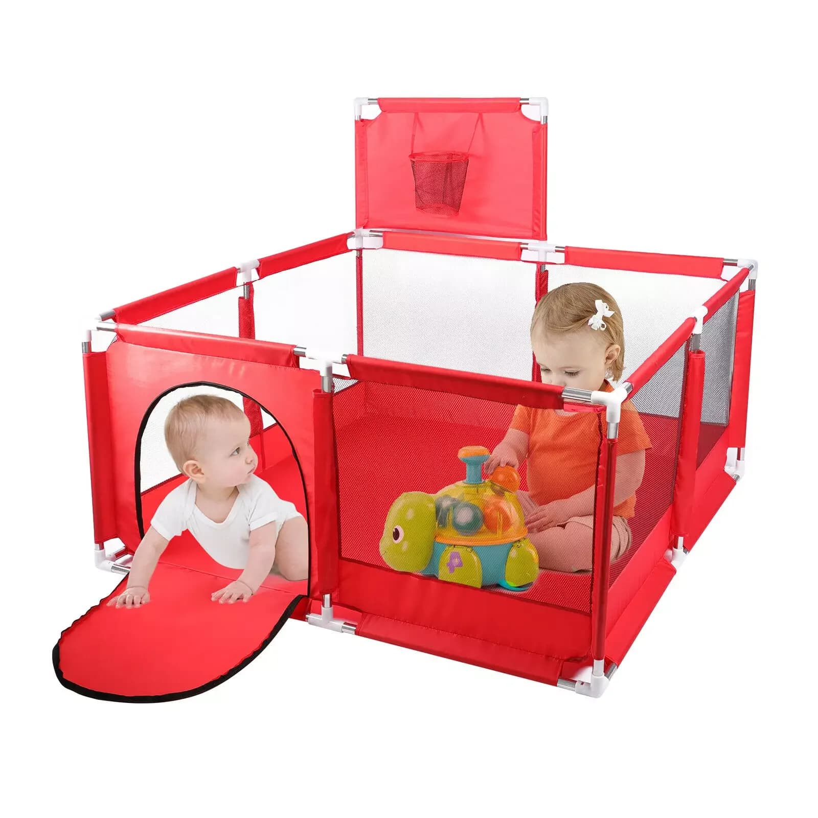 Baby Corral, child safety barrier basketball hoop, child fence