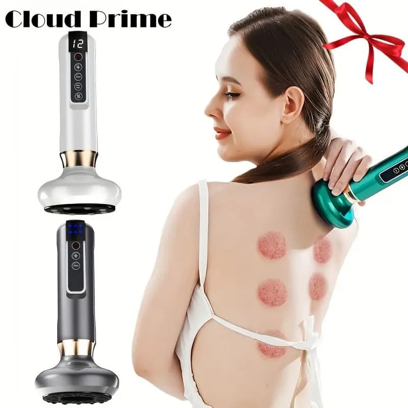 12-Level Electric Vacuum Cupping Massager - Body Scraping Tool