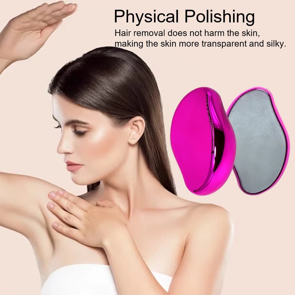 Hair Removal Apparatus Nano Glass Fast Safe Painless Hair Removal Washable No Skin Damage Home Use Exfoliator Hair Sharpener