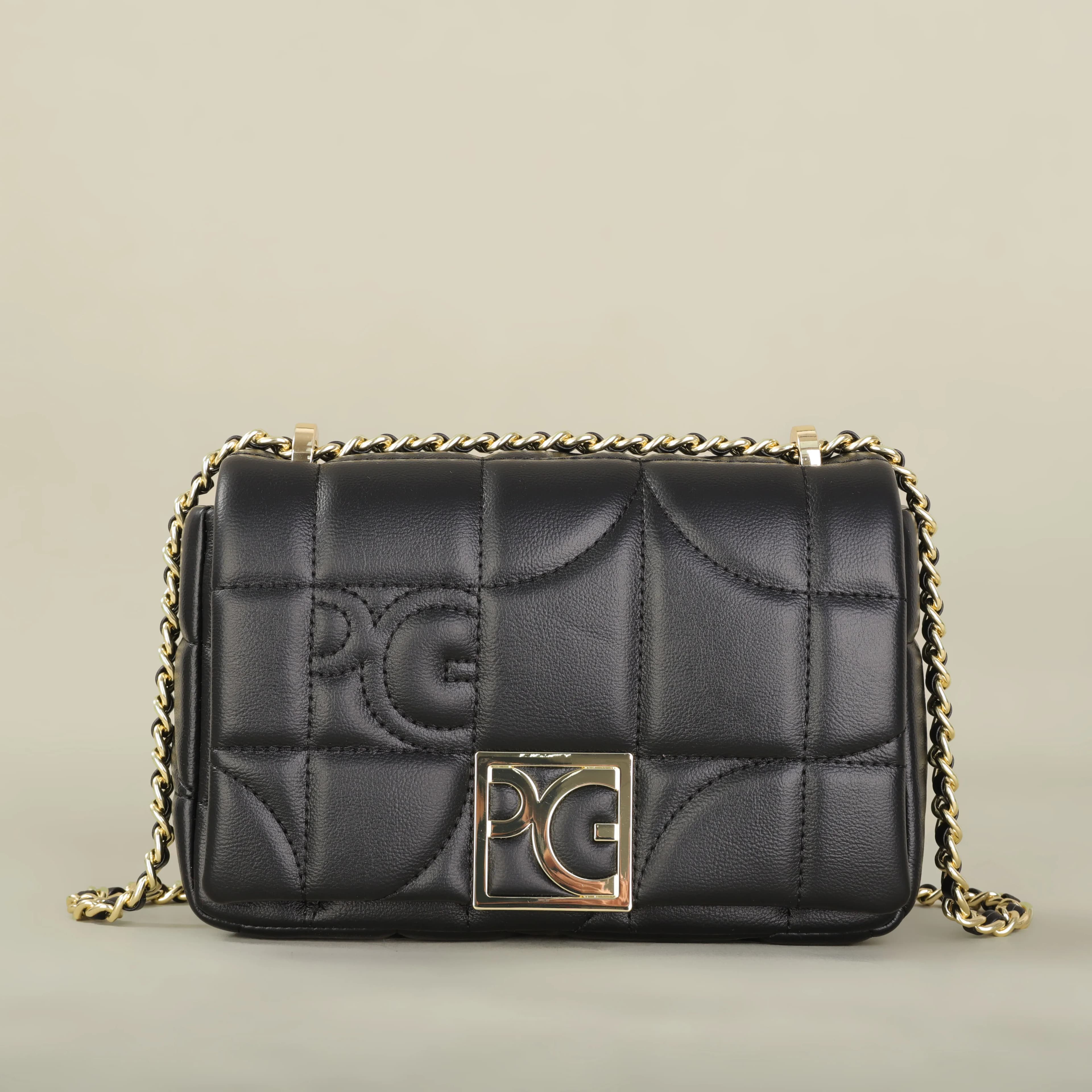 PG Fashion Classic Retro Women's New Shoulder Bag Letter PU Material Party Multi functional Crossbody Bag New Design 2025