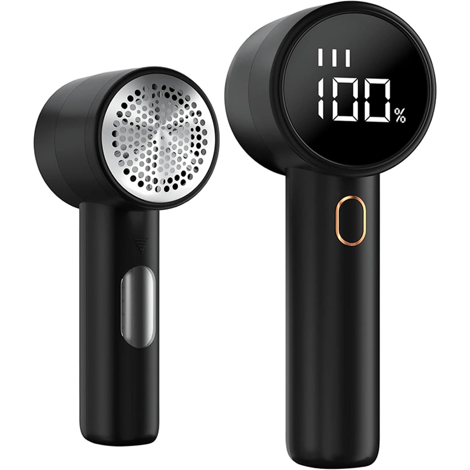 Fabric Shaver, Lint Remover Rechargeable, Electric Portable Sweater Defuzzer with 3 Speeds, 6 Leaf Blades, Digital LED Display