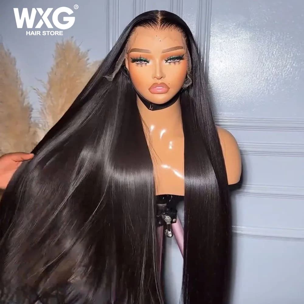 30 40 Inch 13x6 Hd Lace Frontal Wig Human Hair Bone Straight Transparent Lace Human Hair Wigs HD 13x4 Lace Closure Wig For Women