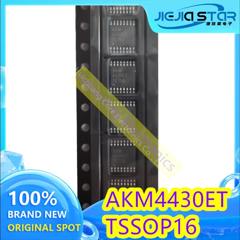 (4/20pieces) AKM4430ET AK4430ET AK4430 TSSOP16 2-channel 104db audio DAC chip new original electronics spot