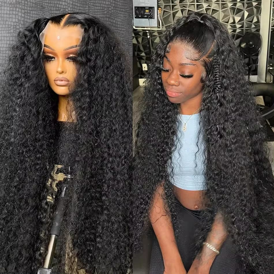 13x4 13x6 Hd Deep Wave Lace Frontal Wig 360 Curly Human Hair Wigs For Black Women Human Hair 4x4 5x5 Water Wave Lace Closure Wig