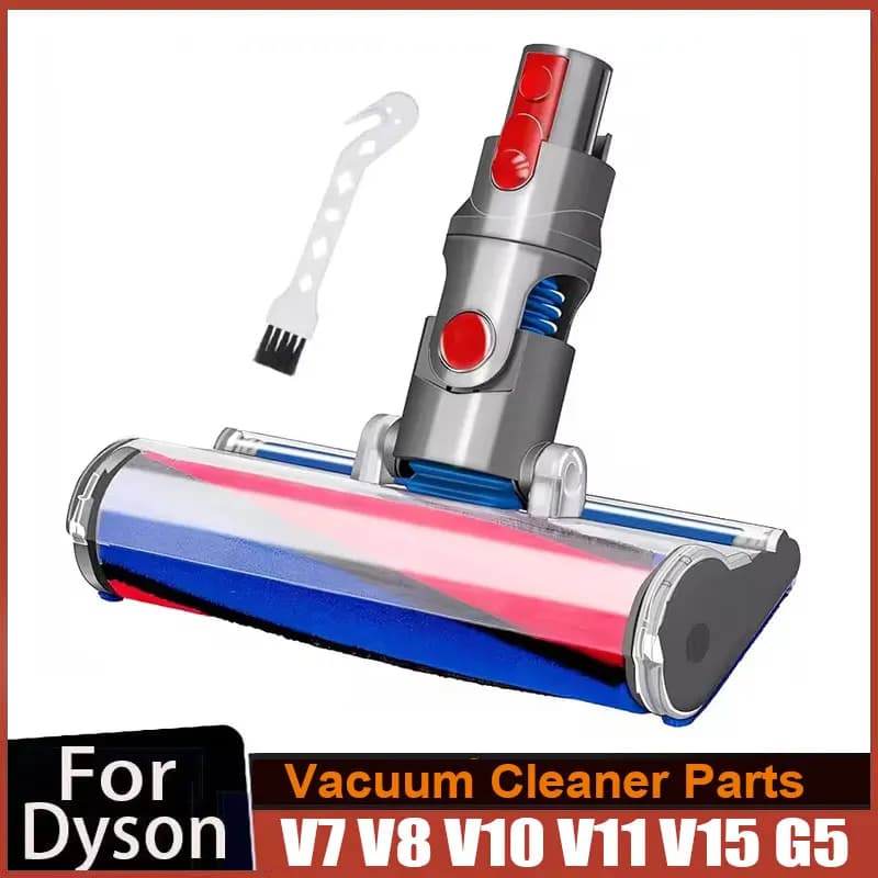 Motorized Roller Brush Head For Dyson V7 V8 V10 V11 V15 G5 Vacuum Cleaner,Soft Roller Brush replacement accessories
