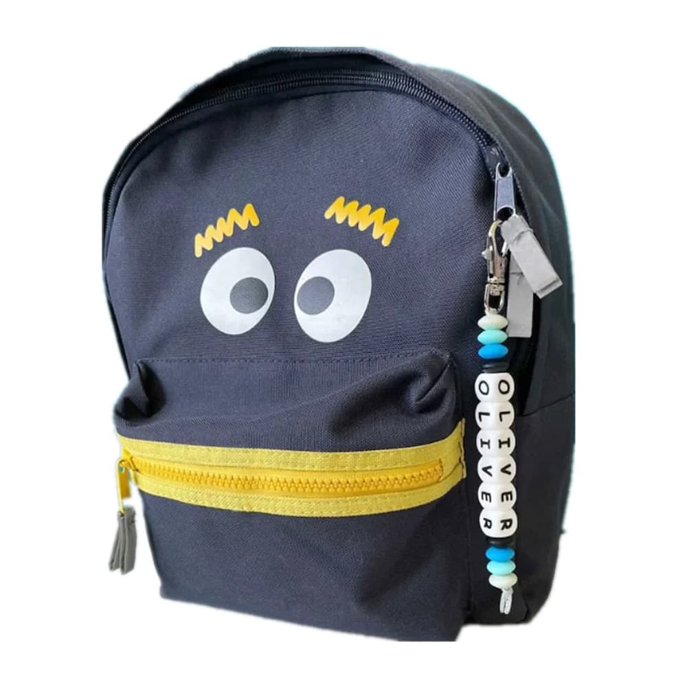 MIYOCAR Personalised Name Tag, Children's Book Bag Tag, Kids Keyring, First Day of School, Party Bag Filler, Back to School Gift