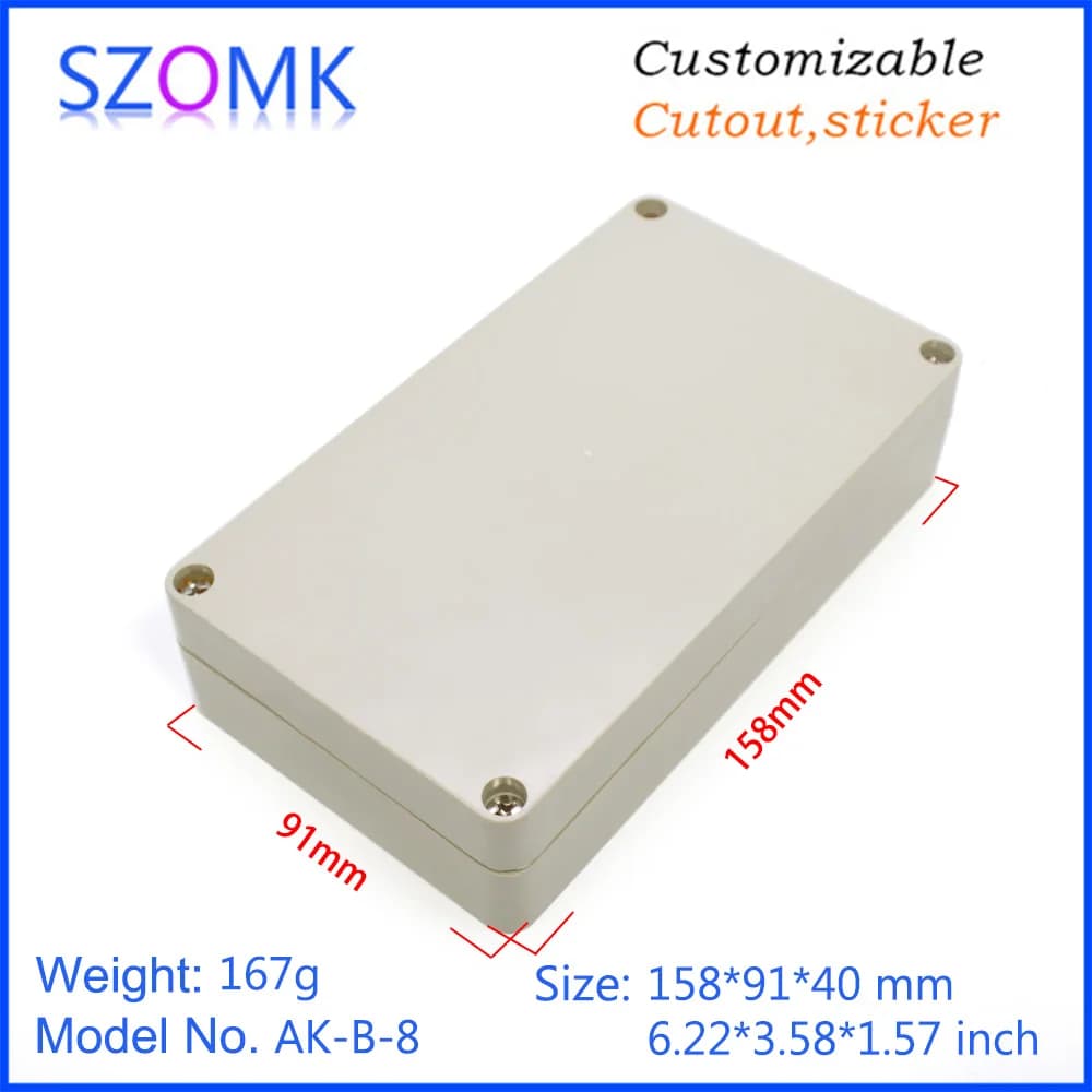 SZOMK 158X91X40MM Custom Control  Abs Waterproof Enclosure Electrical Project Junction Box