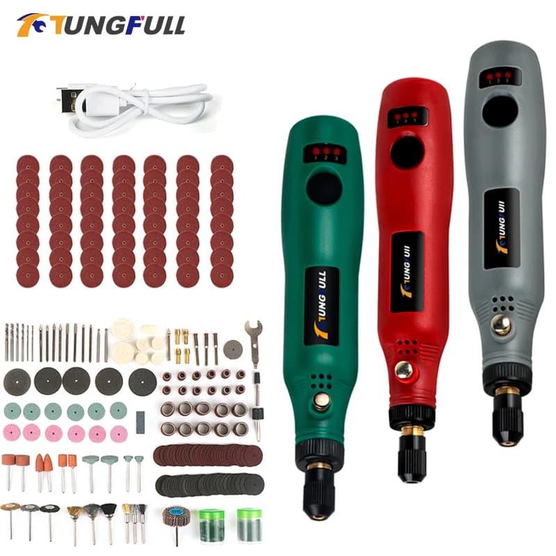 Mini Cordless Drill Engraver Electric Rechargeable Mini Drill Wireless Electric 3.6V Drill Grinder With Accessory For Dremel