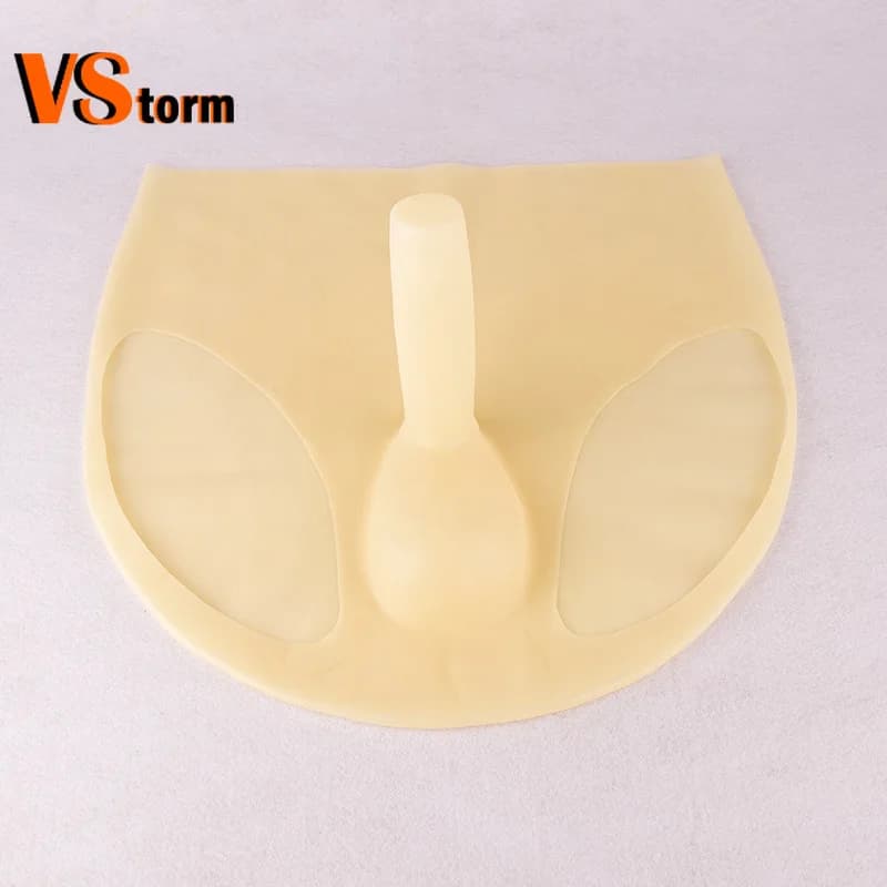 Wild Love Underwear Husband and Wife Latex Underwear Men Transparent Sexy Contraceptive Pants JJ Set U Convex Bag Bag Safety