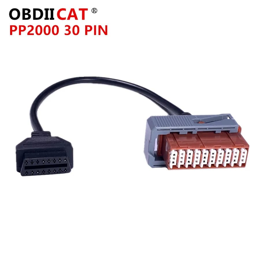 Top Sale For Peugeot  30pin Cable To 16pin Diagnostic Tool 30 Pin To 16 pin OBD2 OBDII Female Car cable For Peugout Citroen