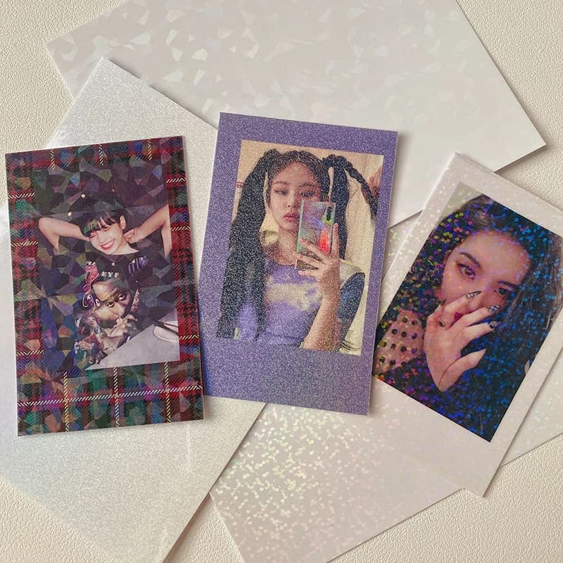 Cute Glitter Laser Transparent Stickers Decoration Scrapbooking DIY Photo Album Collage Diary Happy Planner Kawaii Stationery