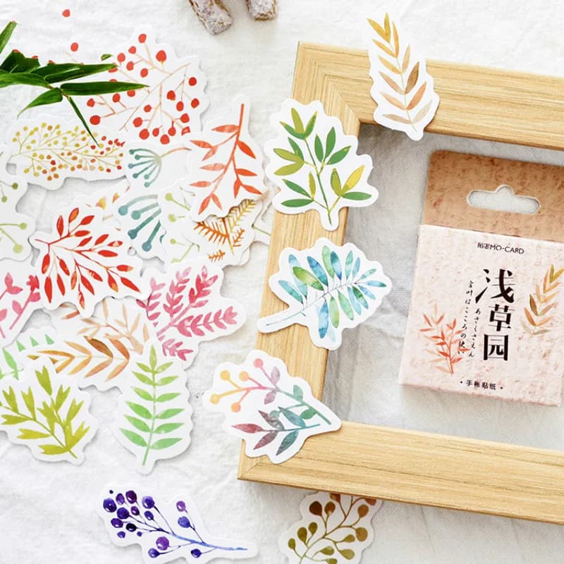 45 Pcs/lot Grass Garden Sticker Decoration DIY Scrapbooking Sticker Stationery Kawaii Handbook Notes Decorative Stickers