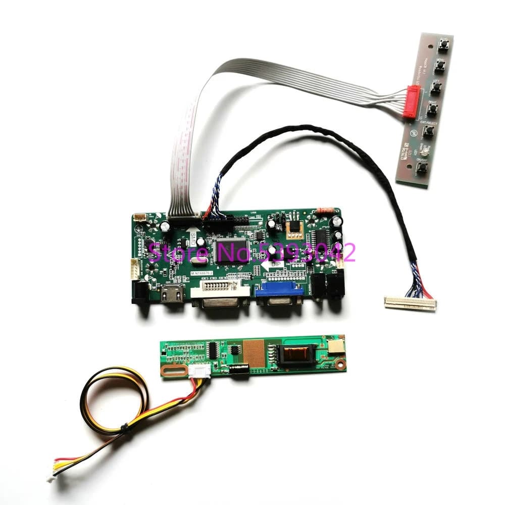 Fit LP156WH1 (TL)(B1)/(TL)(B3)/(TL)(C1)/(TL)(C2) 15.6" 30Pin 1366*768 Keyboard 1CCFL LVDS M.NT68676 LCD Controller Board DIY Kit