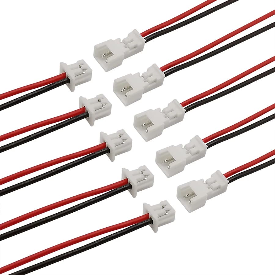 100/50Pair 2 Pin JST Cable Connector JST 1.25mm Micro Male Female Jack Plug Wire Connectors With 15CM Wires