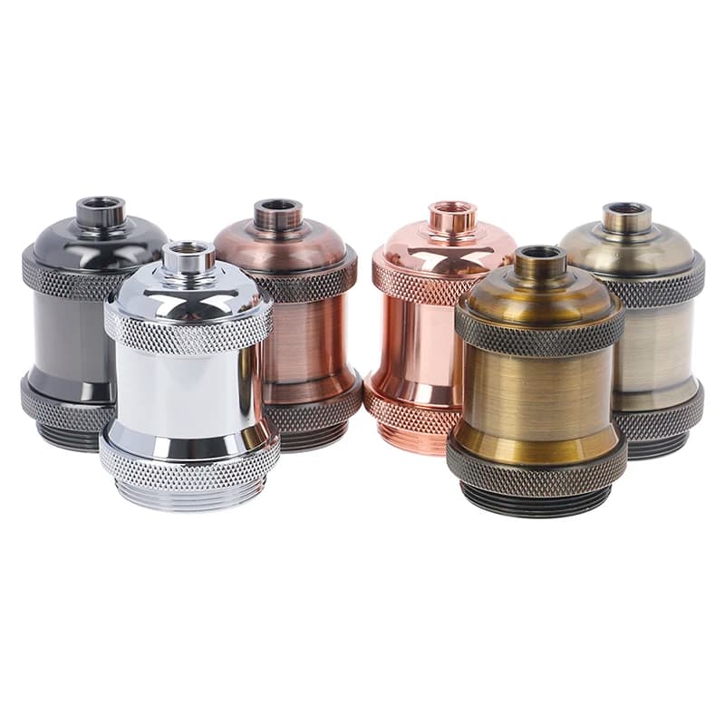 Smart Home Practical Retro Edison Lamp Socket E27 Decorative Vintage Pendant Lampholder Retro Lampholder Wireless Bulb Holder