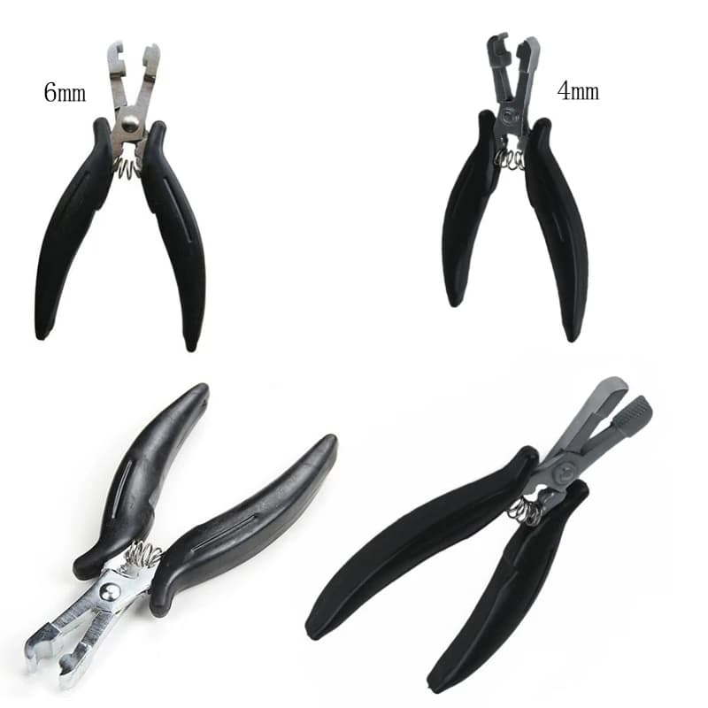 1PC Black handle Stainless Hair Pliers For Hair Extension Tools Multi Functional Hair Extension Pliers U/I/C TIP