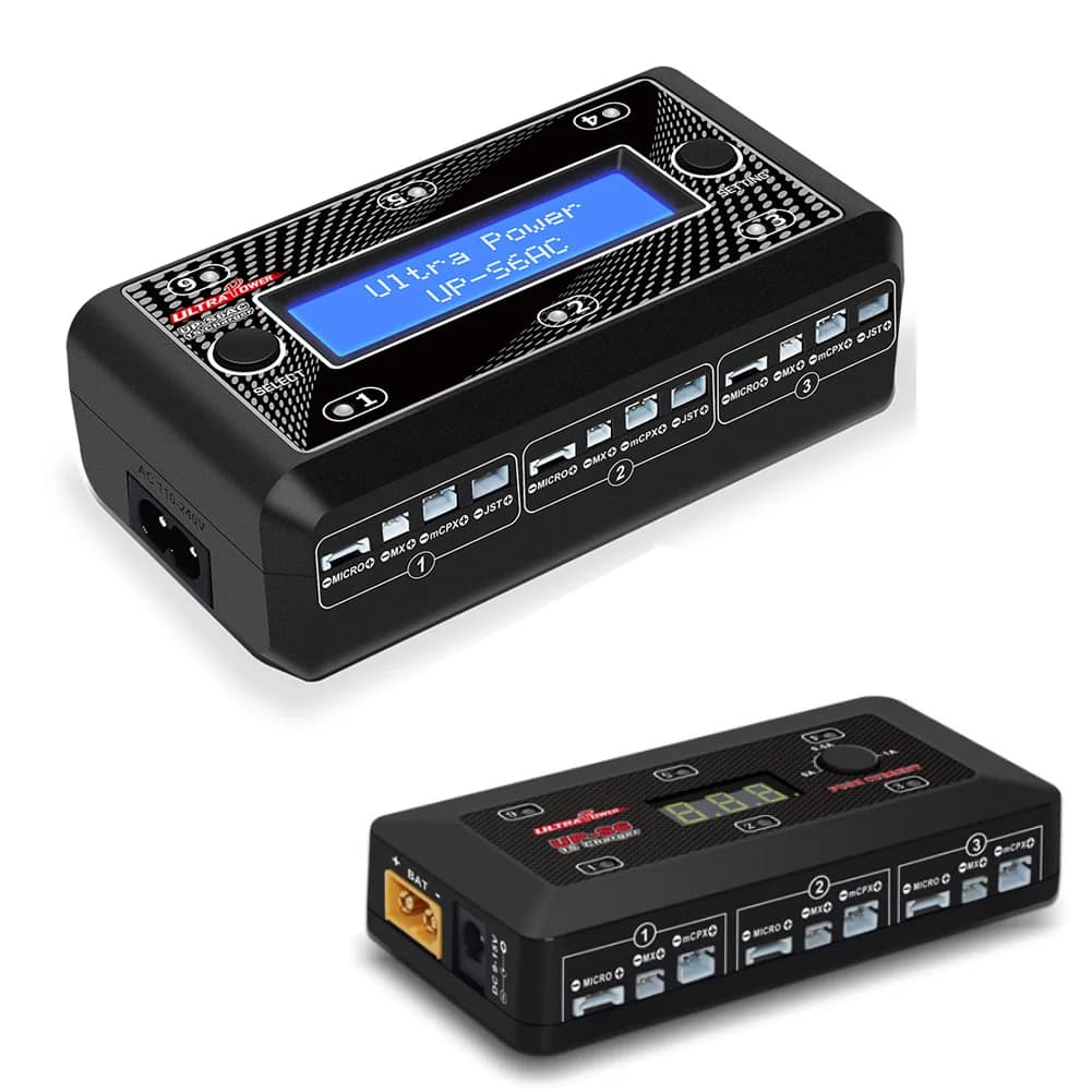 Ultra Power UP-S6 UP-S6AC 6x4.35W 3.7V 1S Lipo LiHv Battery Charger With Micro MX mCPX MICRO USB Racing Drone Rc Battery Charger
