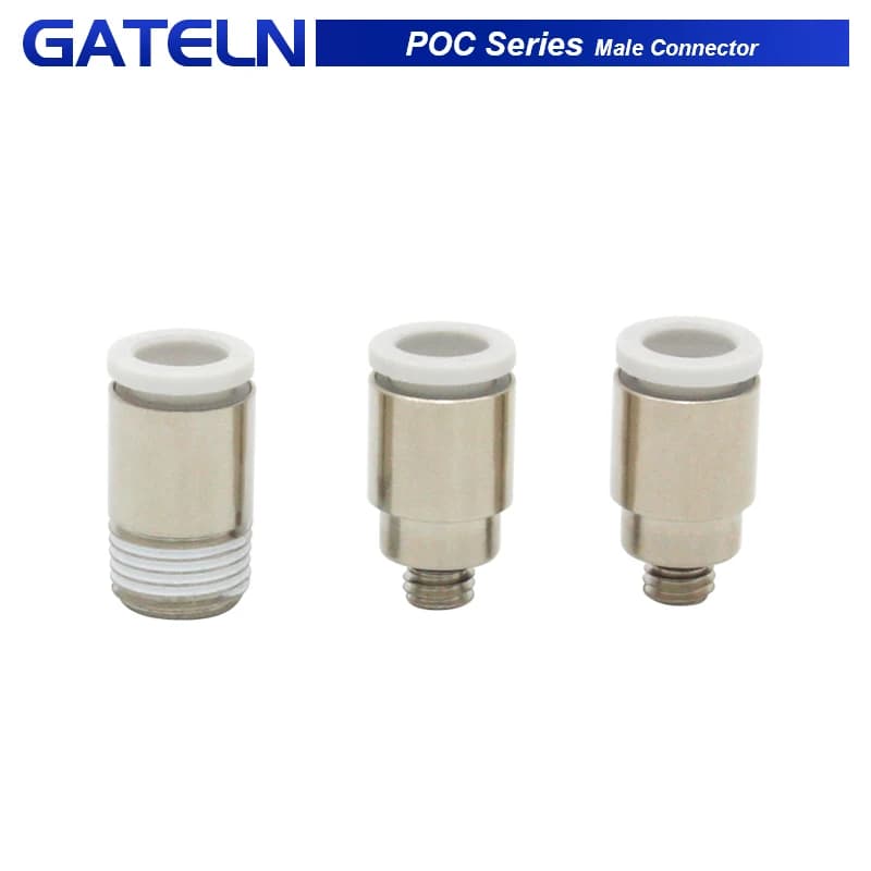 10pcs/lot POC series Miniature Mini Connector Thread Straight Through POC4-M5 POC6-M5 POC4-01 POC6-01 POC3-M3 POC4-M3 POC3-M5