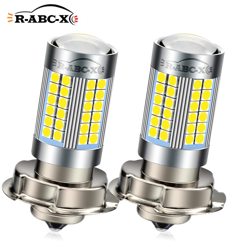 RUIANDSION P26S Led Motorcycle Headlight Scooter Light Motorbike Accessories Harvester Bulbs Moped Lamp 2000Lm 6V 12V 6000K