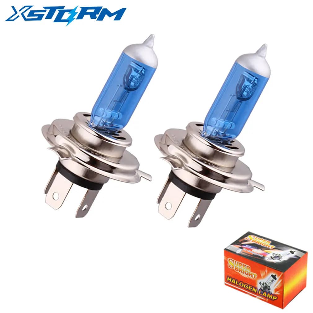 2pcs H1 H4 Halogen Bulb 55W 100W Car Headlight Super Bright White Auto Fog Head Light Lamp Car Styling DC12V