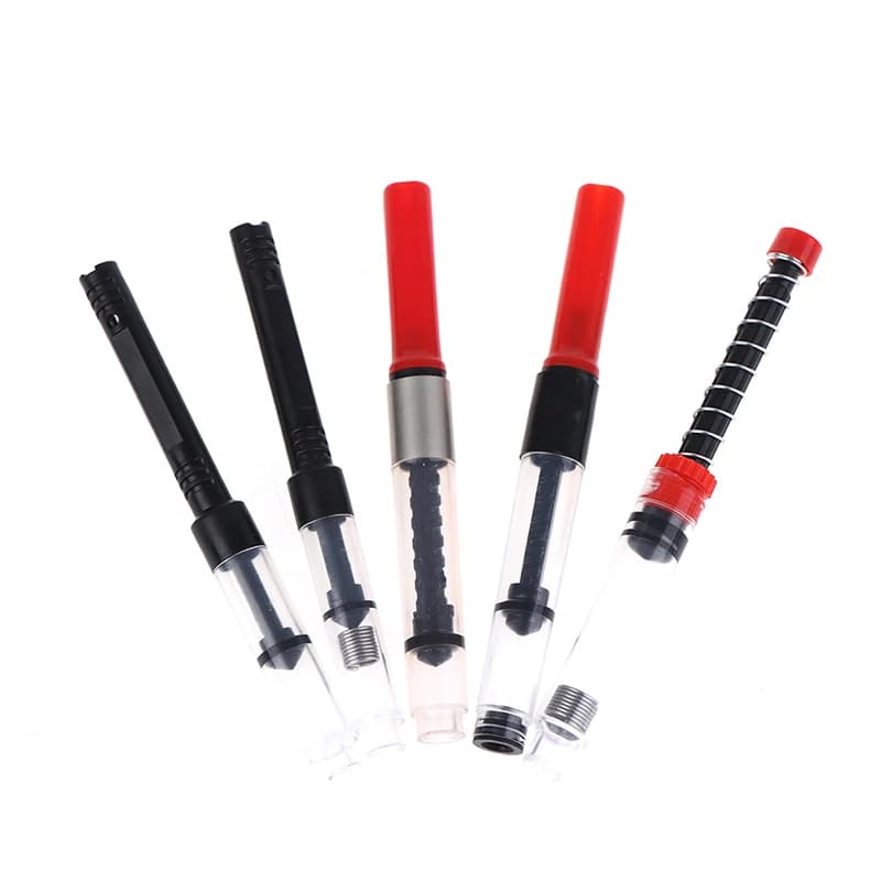 5Pcs 3.4mm/2.6mm Meet Plastic Pump Cartridges Fountain Pen Converter