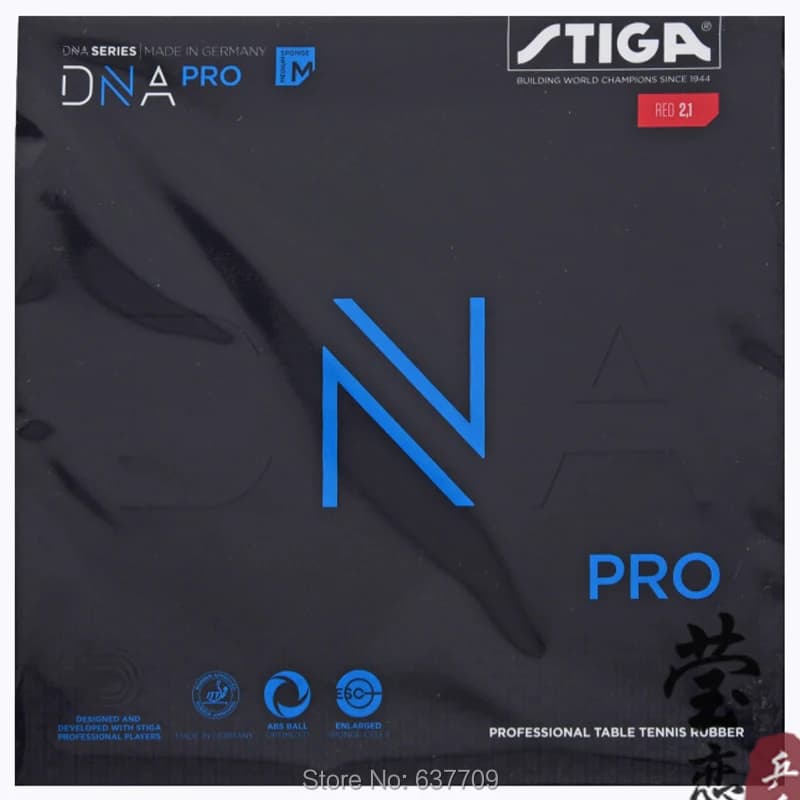 Table Tennis Rubber for Table Tennis Racket, Original Stiga DNA M PRO, Made in Germany, Racquet Sports