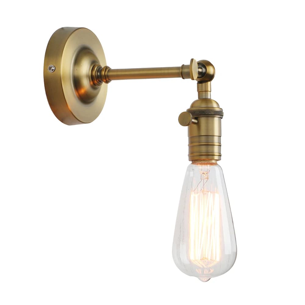 Permo Minimalist Single Socket 1- Light Wall Sconce Lighting with On/Off Switch Rotate 180 degrees