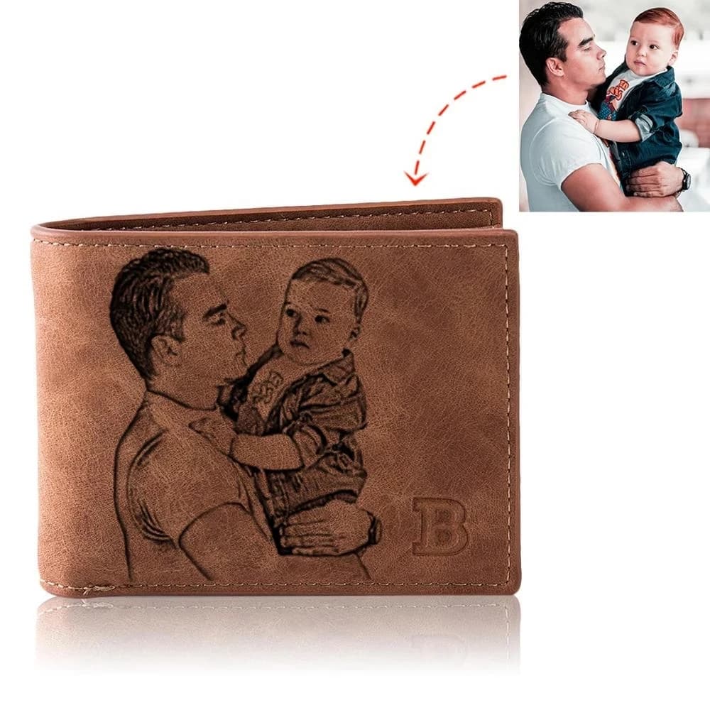 Custom Photo Wallet-Men's Photo Engraved Wallet Short