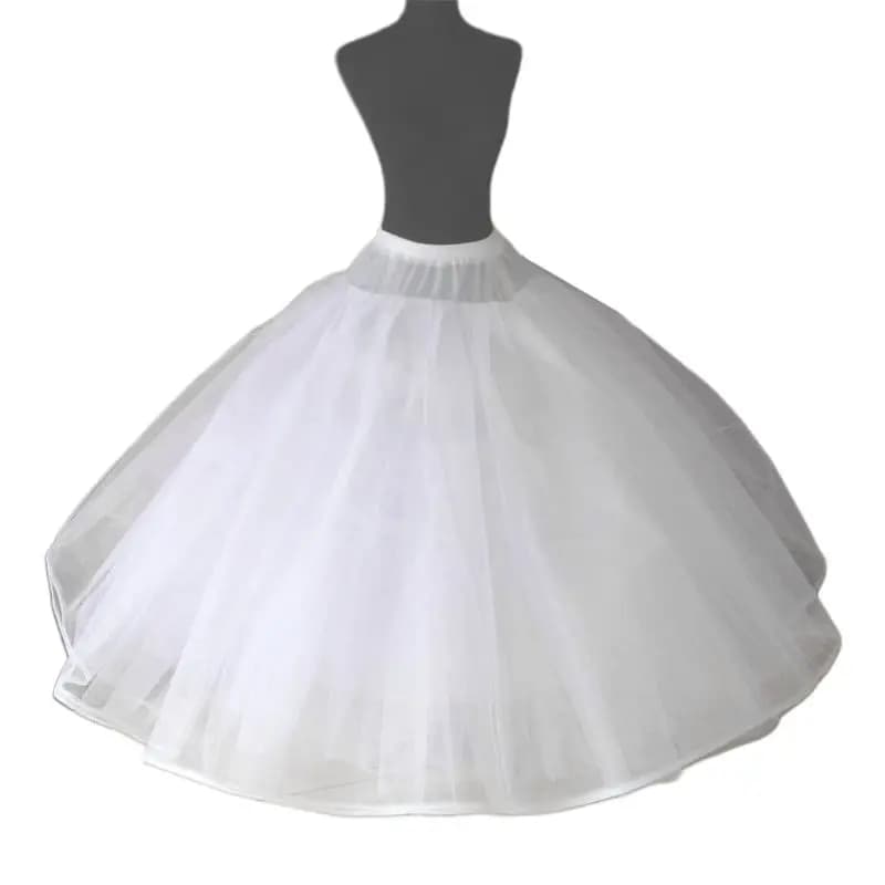 Womens 8 Layers Tulle Ball Gown Bridal Wedding Dress Petticoat with No Rings Evening Prom Crinoline Half Slip Underskirt