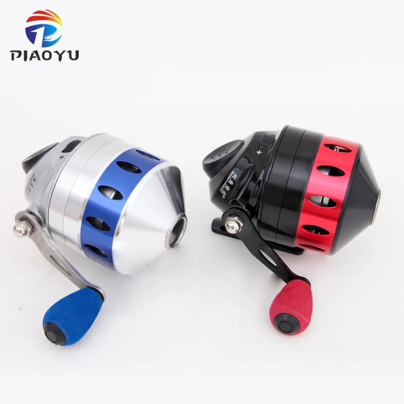 TR35/TB35 Red Blue Fishing Reel Aluminum Alloy Front Cover High Quality Large Slingshot Hunting Fish Wheel Speed Ratio 4.3:1