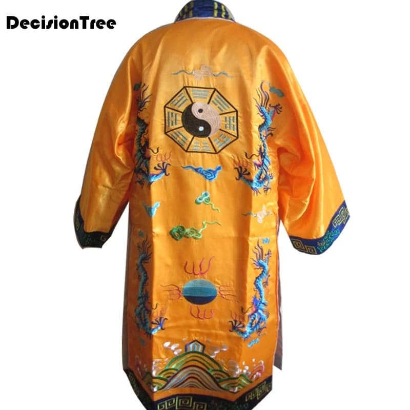 2021 man cotton kung fu tai uniforms taoist robe crosstagown wing chun suits clothing green white red blue